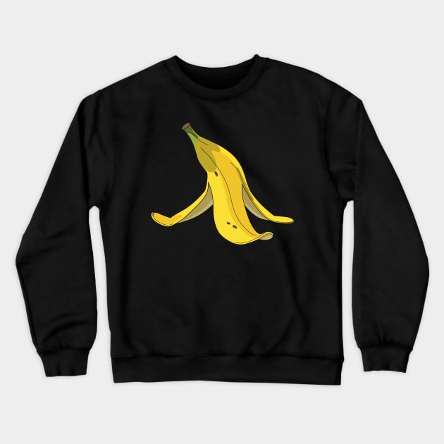 slippery banana peel Crewneck Sweatshirt by Fruit Tee